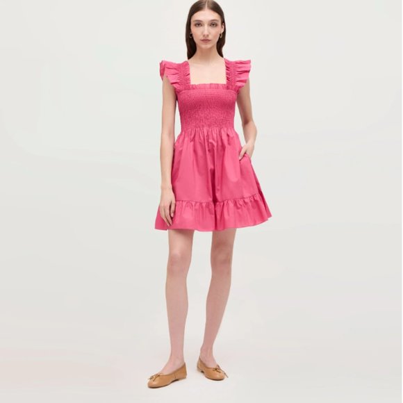 Hill House Dresses & Skirts - Hill House The Elizabeth Nap Dress | Lipstick Pink Cotton (NWT)